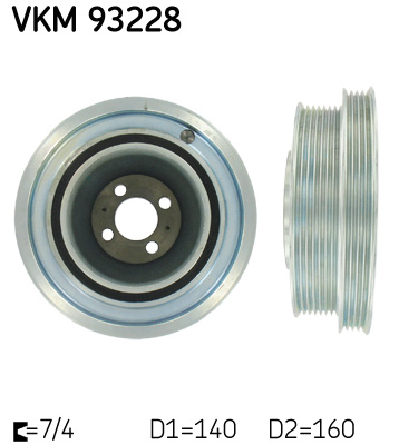 Puleggia cinghia, Albero a gomiti - VKM 93228 SKF